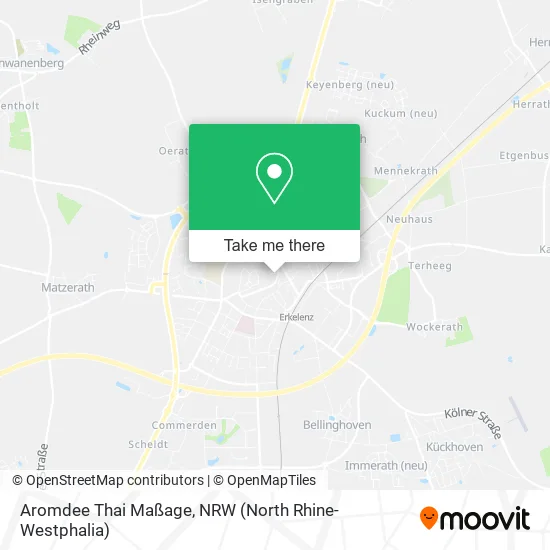 Карта Aromdee Thai Maßage