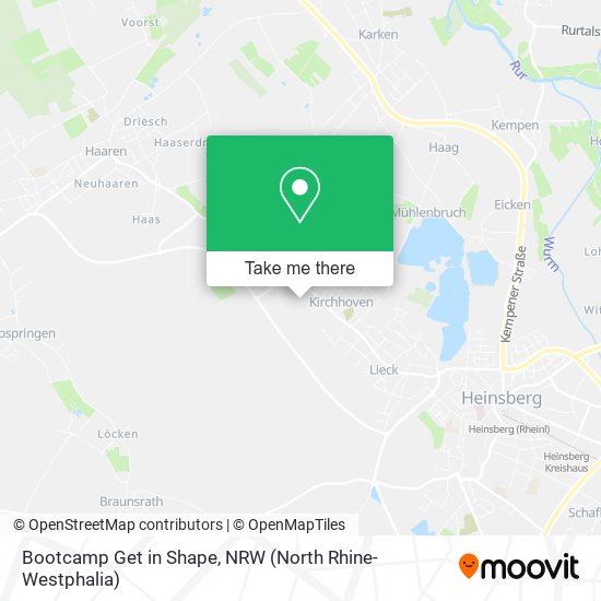 Bootcamp Get in Shape map