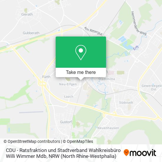 CDU - Ratsfraktion und Stadtverband Wahlkreisbüro Willi Wimmer Mdb map