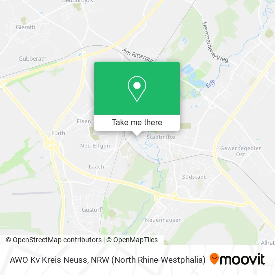 AWO Kv Kreis Neuss map