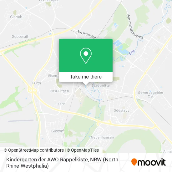 Карта Kindergarten der AWO Rappelkiste
