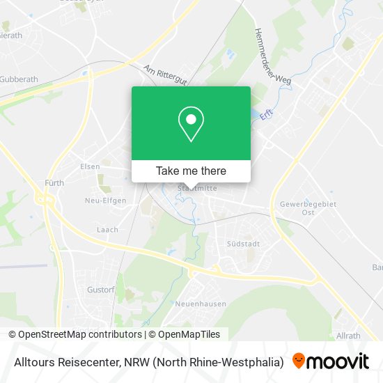 Alltours Reisecenter map
