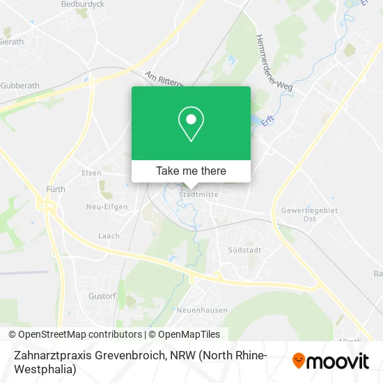 Карта Zahnarztpraxis Grevenbroich