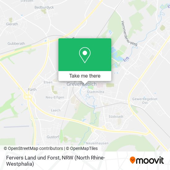Fervers Land und Forst map