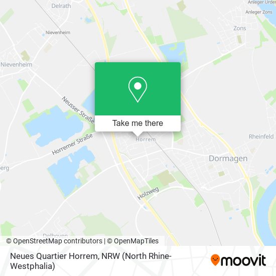 Neues Quartier Horrem map