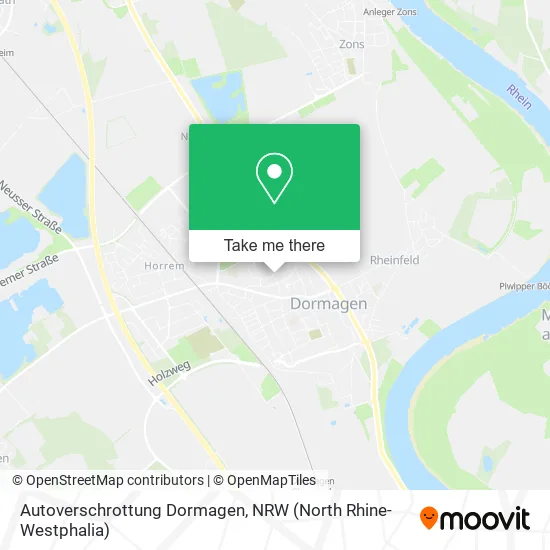 Карта Autoverschrottung Dormagen