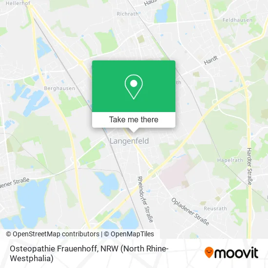 Osteopathie Frauenhoff map