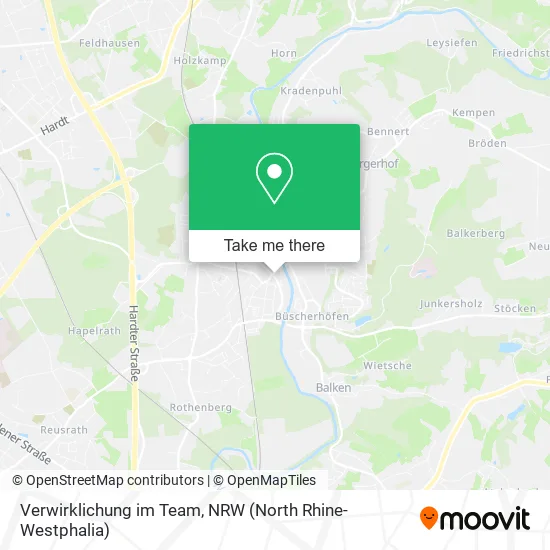 Карта Verwirklichung im Team