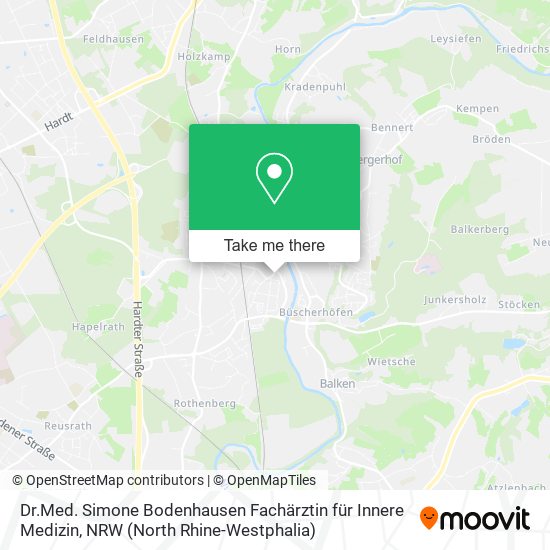 Dr.Med. Simone Bodenhausen Fachärztin für Innere Medizin map