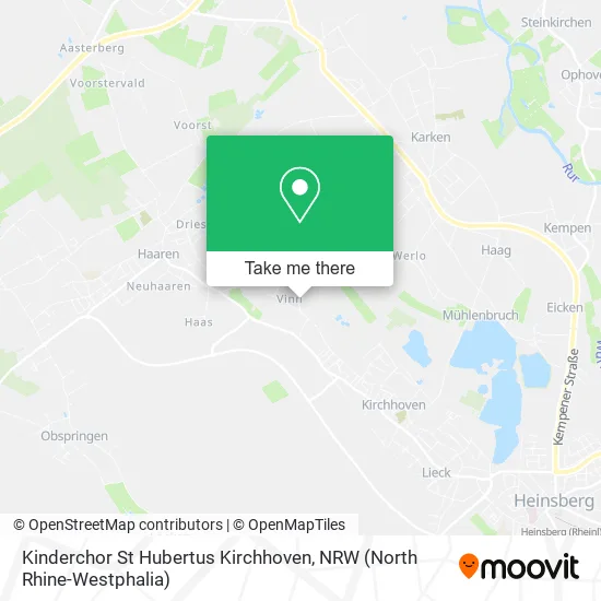 Карта Kinderchor St Hubertus Kirchhoven