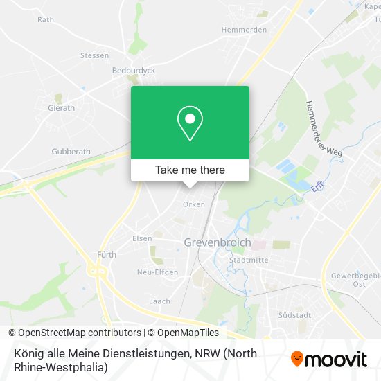 König alle Meine Dienstleistungen map