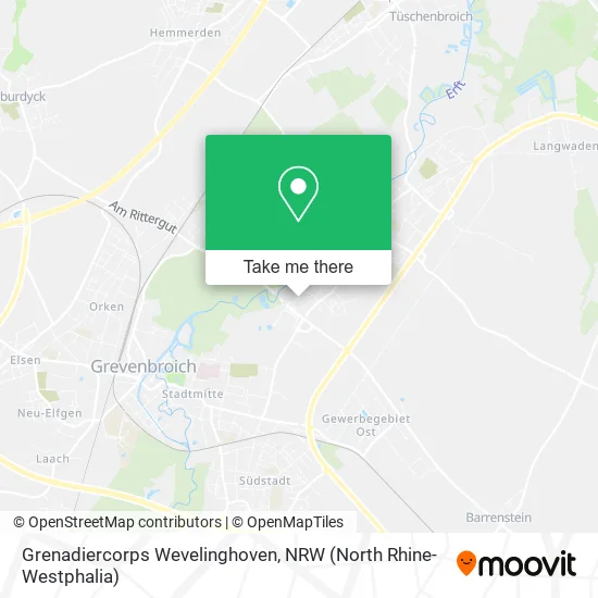 Карта Grenadiercorps Wevelinghoven