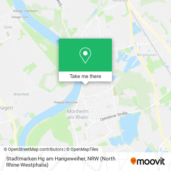 Карта Stadtmarken Hg am Hangeweiher