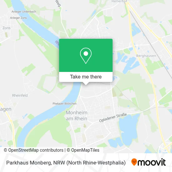 Parkhaus Monberg map