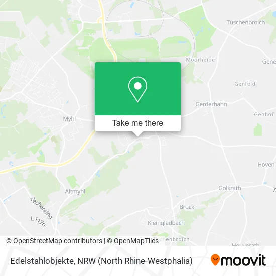 Карта Edelstahlobjekte