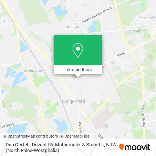 Dan Oertel - Dozent für Mathematik & Statistik map