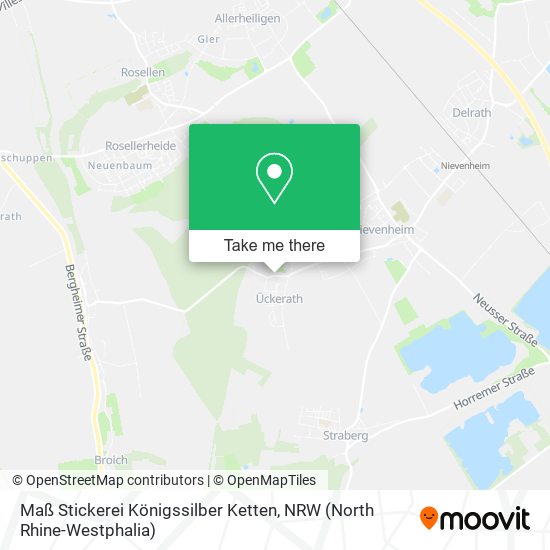 Maß Stickerei Königssilber Ketten map