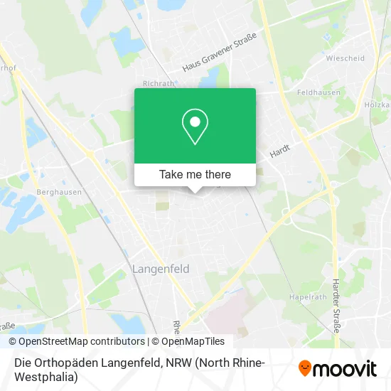 Карта Die Orthopäden Langenfeld