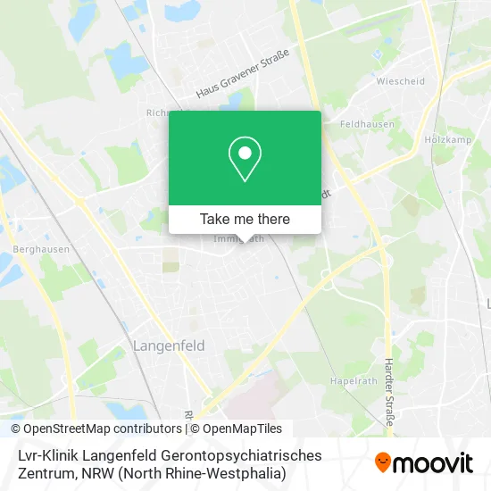 Карта Lvr-Klinik Langenfeld Gerontopsychiatrisches Zentrum