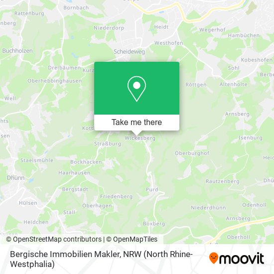 Bergische Immobilien Makler map