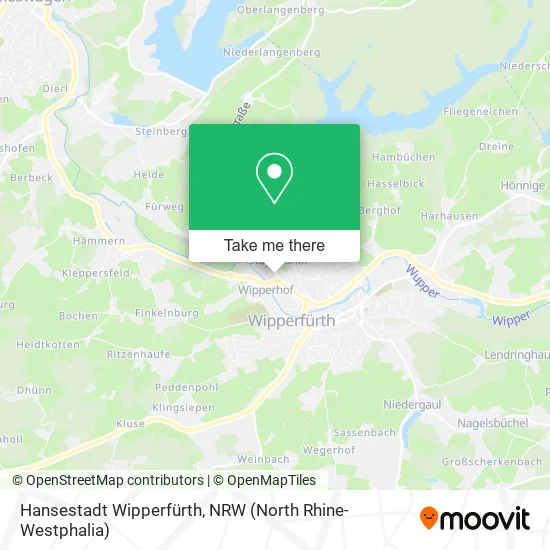 Карта Hansestadt Wipperfürth