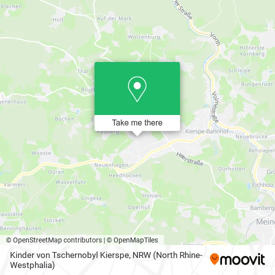 Карта Kinder von Tschernobyl Kierspe