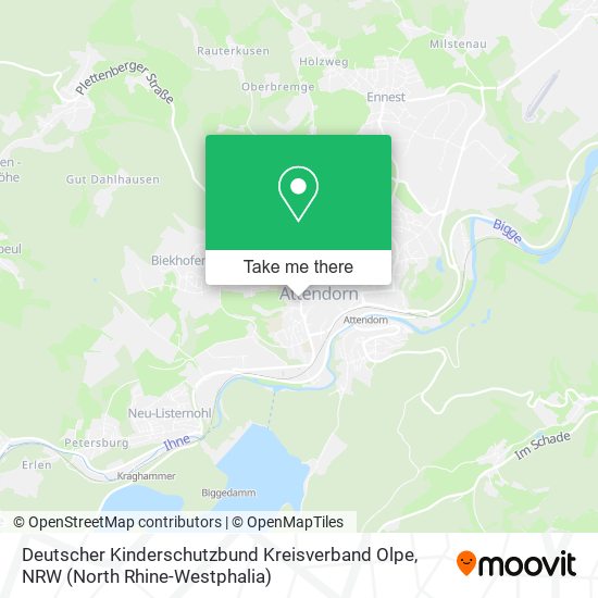 Deutscher Kinderschutzbund Kreisverband Olpe map