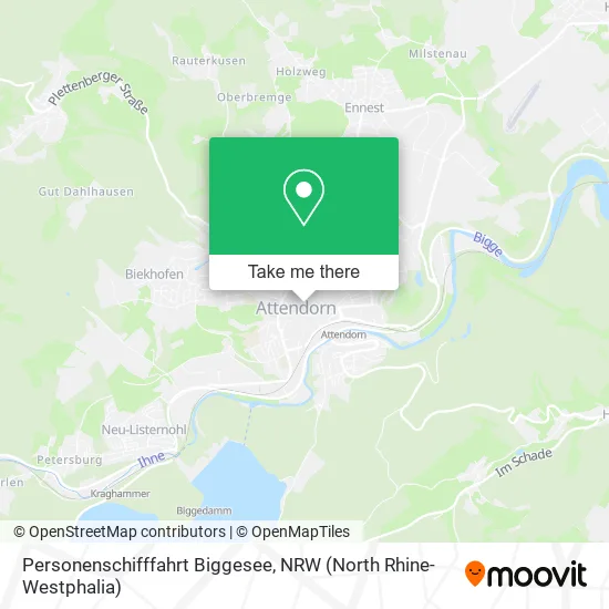 Карта Personenschifffahrt Biggesee