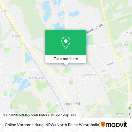 Карта Online Voranmeldung