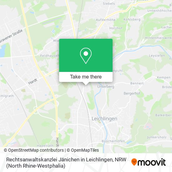 Rechtsanwaltskanzlei Jänichen in Leichlingen map