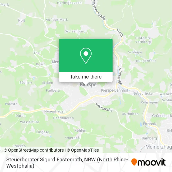 Карта Steuerberater Sigurd Fastenrath