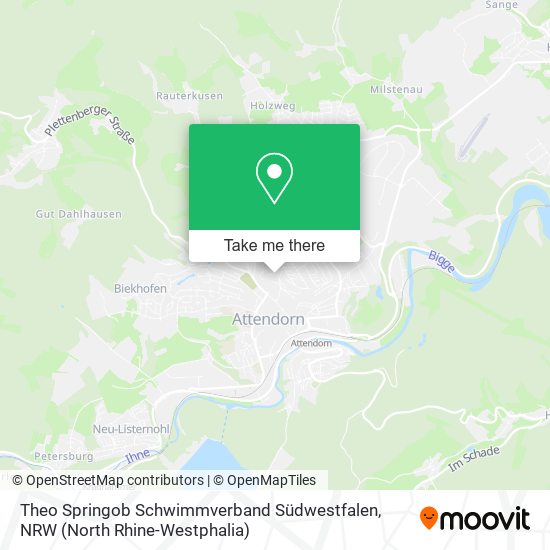 Theo Springob Schwimmverband Südwestfalen map