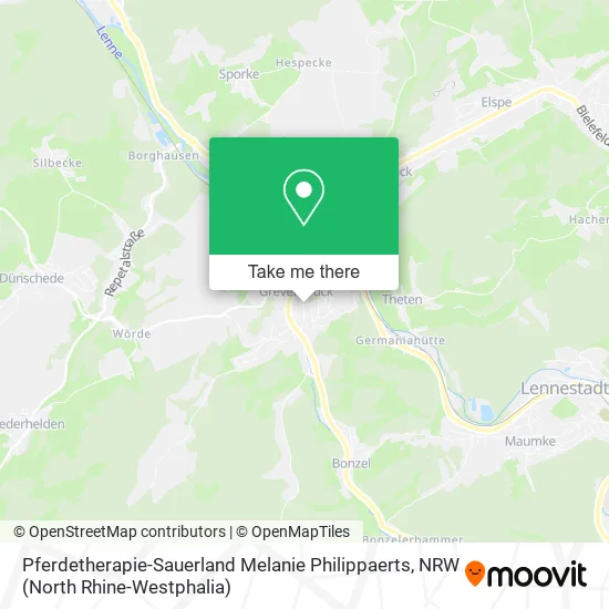 Карта Pferdetherapie-Sauerland Melanie Philippaerts
