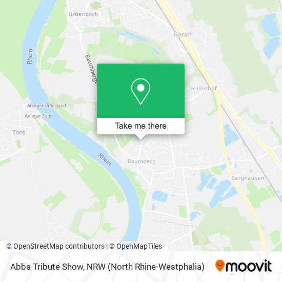 Abba Tribute Show map