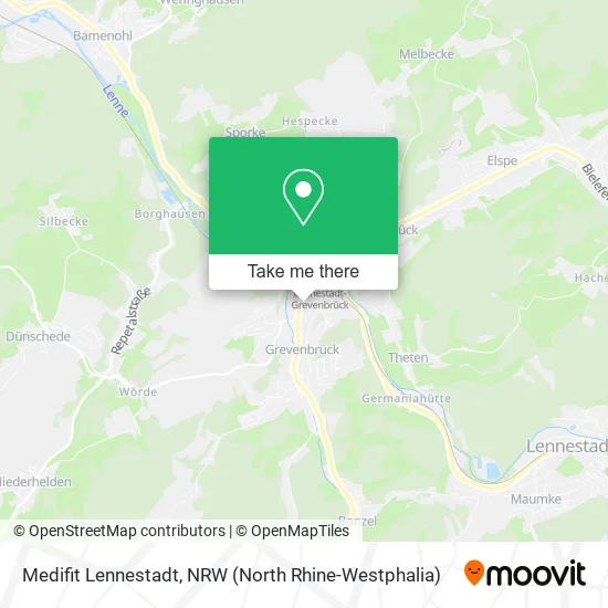 Карта Medifit Lennestadt