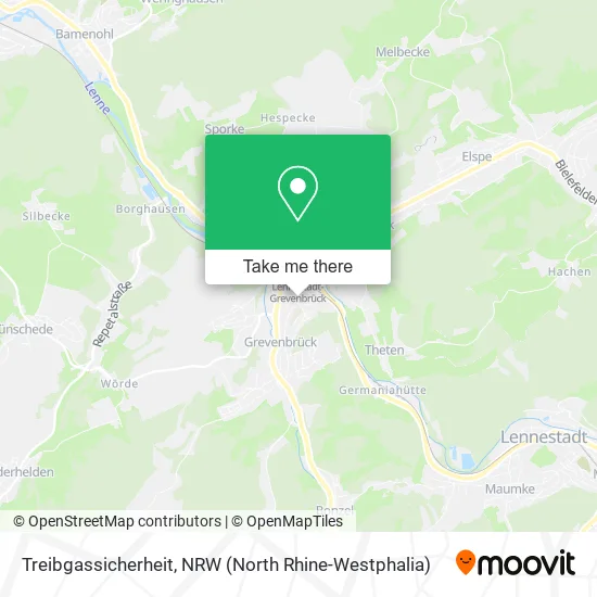 Treibgassicherheit map