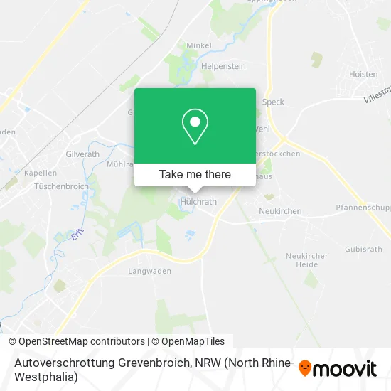 Карта Autoverschrottung Grevenbroich