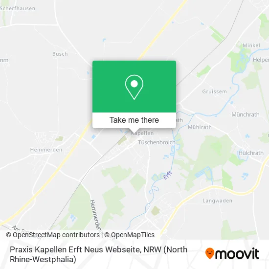 Praxis Kapellen Erft Neus Webseite map