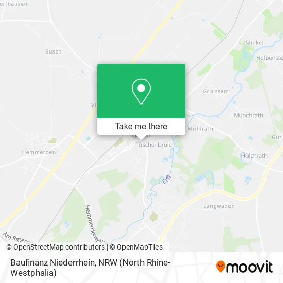 Карта Baufinanz Niederrhein