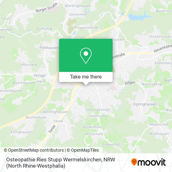 Osteopathie Ries Stupp Wermelskirchen map