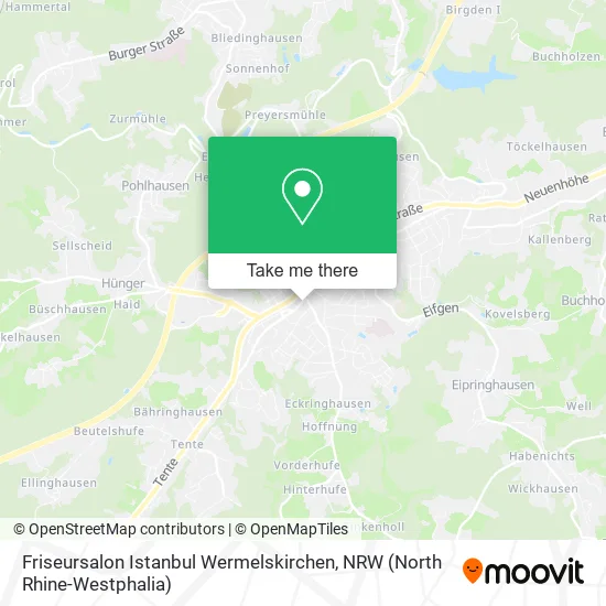 Карта Friseursalon Istanbul Wermelskirchen