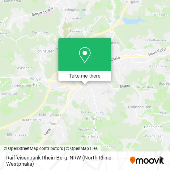 Карта Raiffeisenbank Rhein-Berg