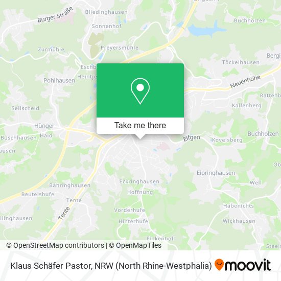 Klaus Schäfer Pastor map