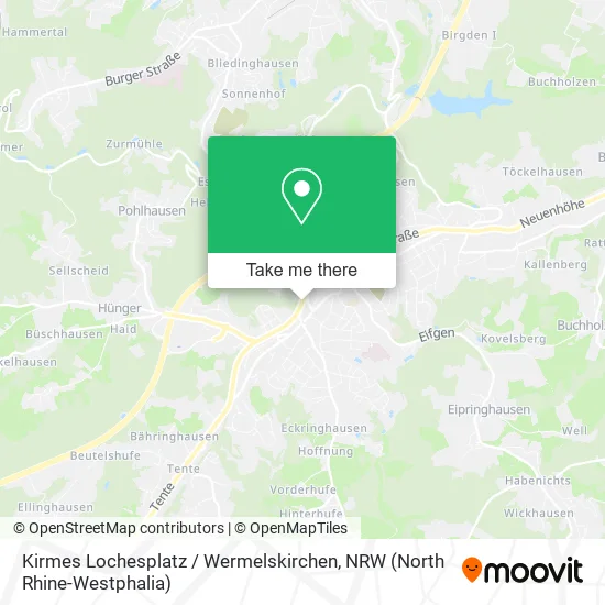 Карта Kirmes Lochesplatz / Wermelskirchen
