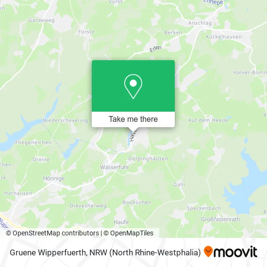 Gruene Wipperfuerth map