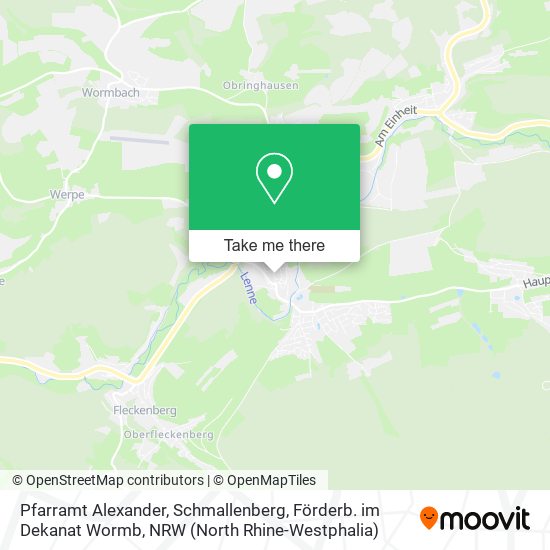 Pfarramt Alexander, Schmallenberg, Förderb. im Dekanat Wormb map