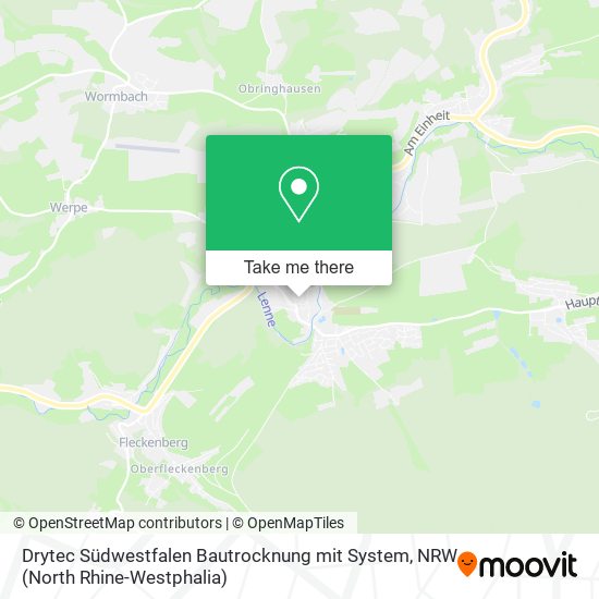 Drytec Südwestfalen Bautrocknung mit System map