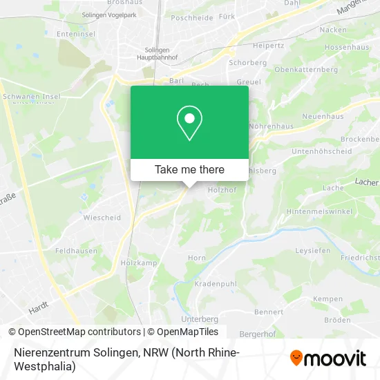 Карта Nierenzentrum Solingen