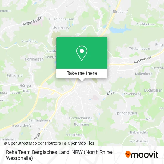 Карта Reha Team Bergisches Land