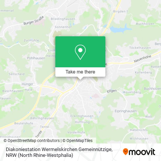 Diakoniestation Wermelskirchen Gemeinnützige map